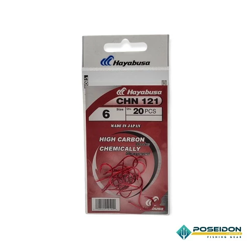 Αγκίστρια HAYABUSA CHN-121 Red 1 Αγκίστρια HAYABUSA CHN-121 Red