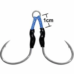 Assist Hooks PREGIO διπλό 1cm (BKK Hooks) -ΓΛΥΚΑ ΝΕΡΑ Κατάστημα PREGIO DOUBLE ASSIST HOOK 21 311