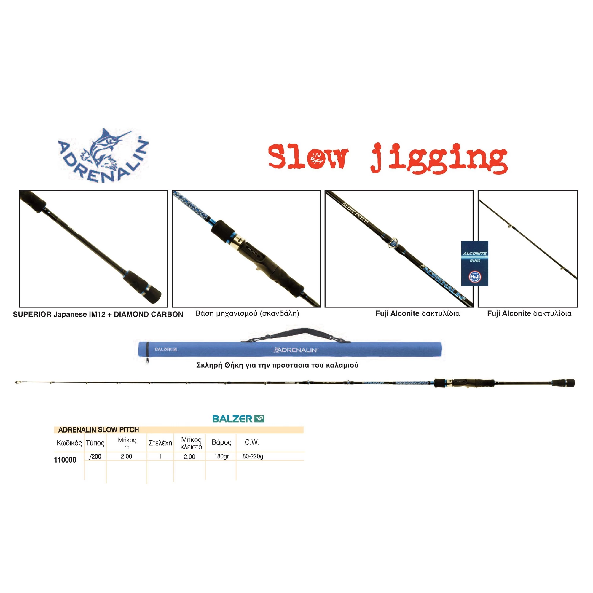 Καλάμι BALZER Adrenalin Slow Pitch 1 Καλάμι BALZER Adrenalin Slow Pitch