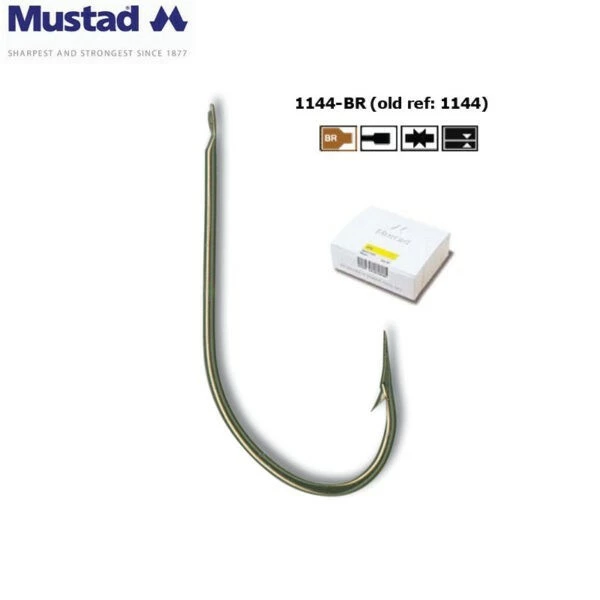 Αγκίστρι MUSTAD 1144 100τμχ 1 Αγκίστρι MUSTAD 1144 100τμχ