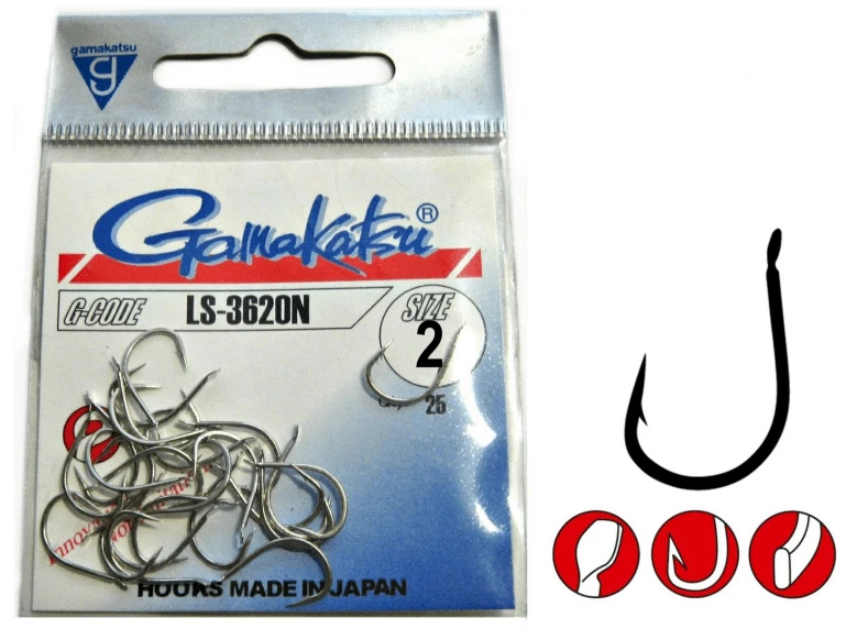 Αγκίστρι Gamakatsu 3620 N (25τμχ) 2 Αγκίστρι Gamakatsu 3620 N (25τμχ) - Image 2