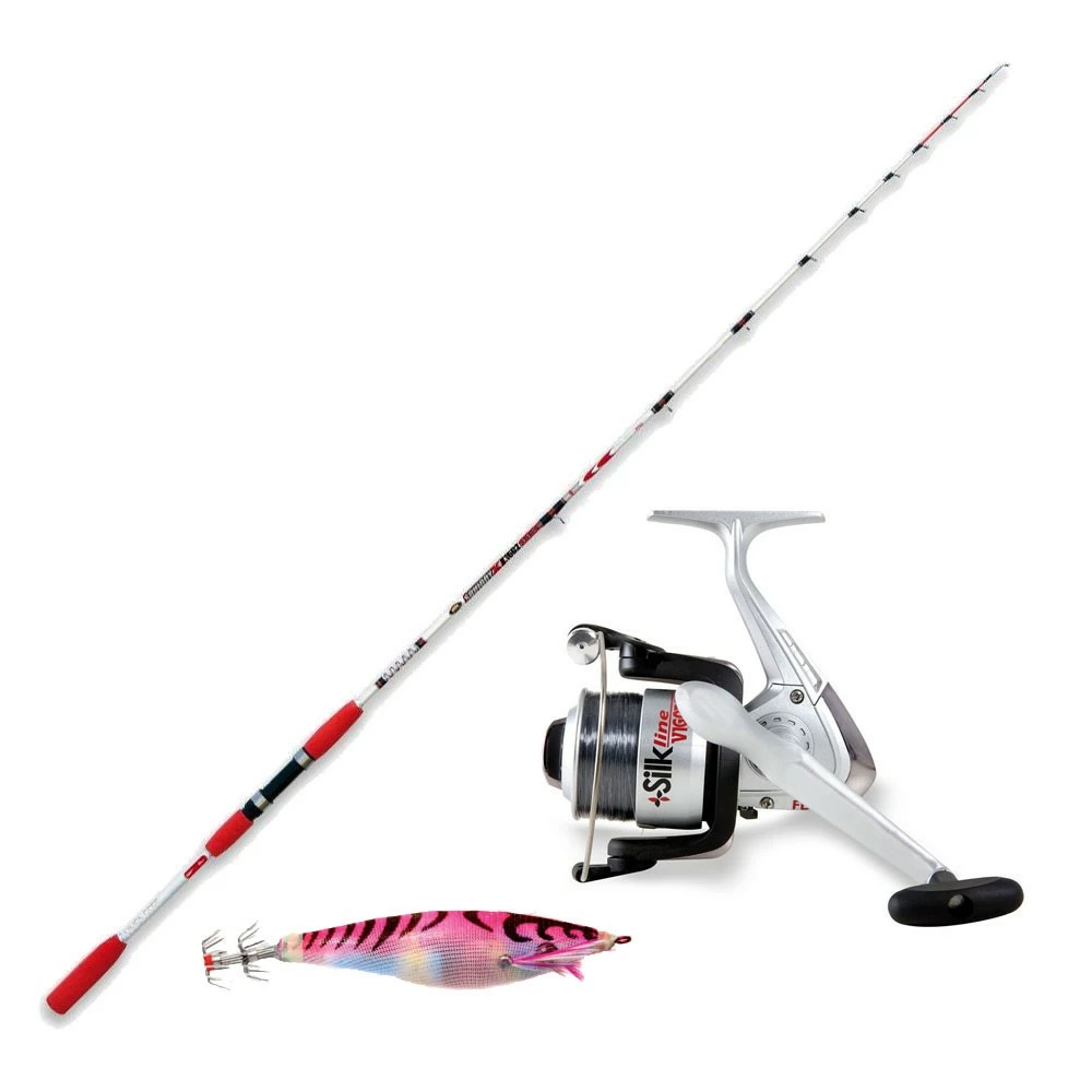 Καλάμι SQUIDDY XL 1.80 + Μηχανισμός VIGOR SILK LINE 30 + Πετονιά + Καλαμαριέρα 1 Καλάμι SQUIDDY XL 1.80 + Μηχανισμός VIGOR SILK LINE 30 + Πετονιά + Καλαμαριέρα