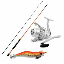 Καλάμι 2.40mt SH1400 10-35gr+ μηχανισμός SK7 30 + Πετονιά + Καλαμαριέρα