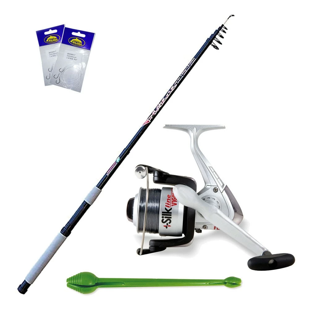 Καλάμι PEGASUS 1.80mt + Μηχανισμός SILKLINE 30 + Πετονιά + 2 Αρματωσιές + Απαγκιστρωτής 1 Καλάμι PEGASUS 1.80mt + Μηχανισμός SILKLINE 30 + Πετονιά + 2 Αρματωσιές + Απαγκιστρωτής