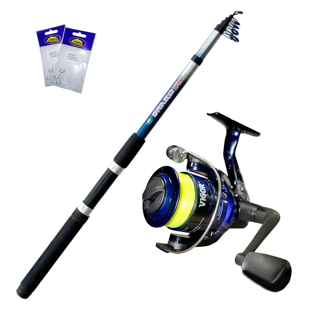 Καλάμι DRAGO 2.10m + Μηχανισμός VIGOR SL FD 400 + Πετονιά + Αρματωσιές 1 Καλάμι DRAGO 2.10m + Μηχανισμός VIGOR SL FD 400 + Πετονιά + Αρματωσιές